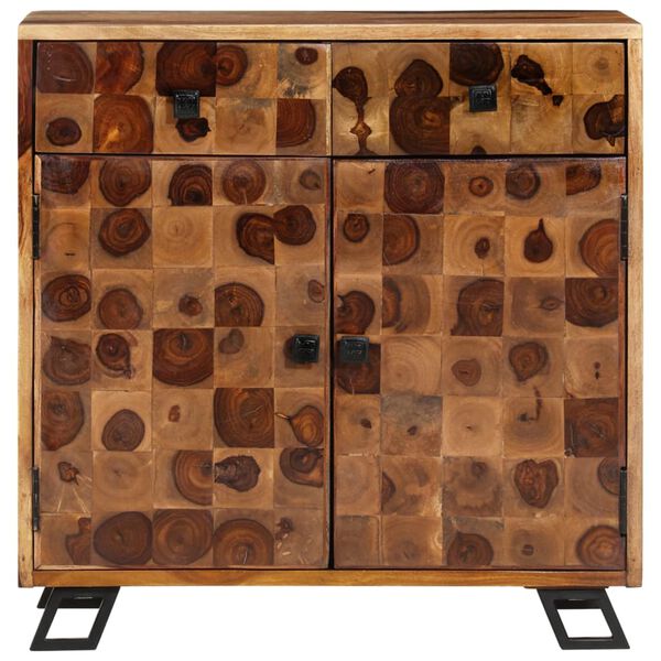 vidaXL Скрин, акациево дърво масив, 65x35x65 см