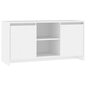 vidaXL ТВ шкаф, бял, 102x37,5x52,5 см, инженерно дърво
