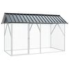 vidaXL Клетка за птици Антрацит 227 x 112 x 141 см