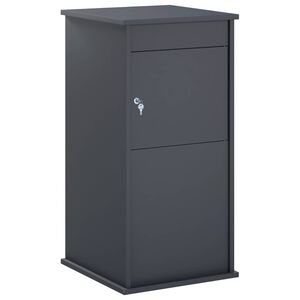 vidaXL Пощенска кутия Антрацит 50 x 52 x 100 cm Стомана