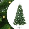 vidaXL Коледно дърво с 150 LED светодиода с поставка Зелен 150 cm ПЕ