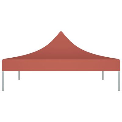 vidaXL Покривало за парти шатра, 3х3 м, теракота, 270 г/м²