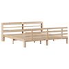 vidaXL Рамка за легло с табла, 200x200 см, бор масив