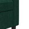 vidaXL 2-местен диван, тъмнозелен, 120 см, кадифе