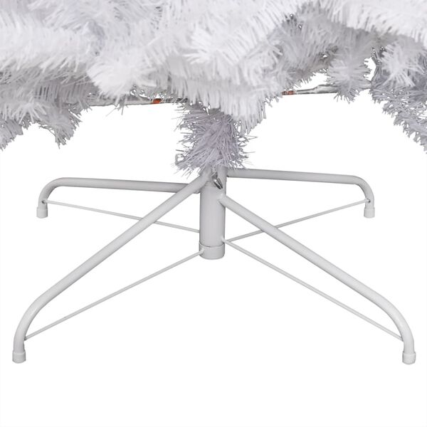 vidaXL Изкуствена коледна елха с шарнири и флокиран сняг 300 см