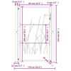vidaXL Градинска порта 100x150 см, дизайн с кортен стомана и трева