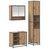 vidaXL Комплект мебели за баня 3 бр. Дъб 35 x 37,5 x 188,5 см