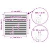 vidaXL Зеброва щора 125x100 см Ширина на плата 120,9 см Полиестер