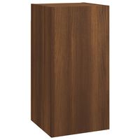 vidaXL ТB шкаф, кафяв дъб, 30,5x30x60 см, инженерно дърво