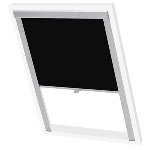 vidaXL Затъмняващи ролетни щори, черни, P06/406, GGL и GGU