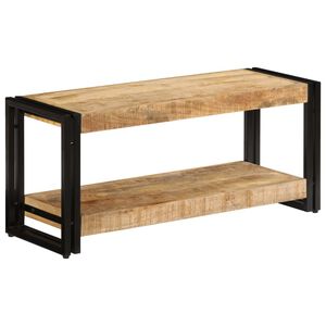 vidaXL ТВ шкаф, 90x30x40 см, мангово дърво масив