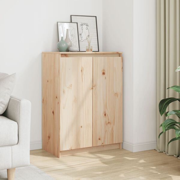 vidaXL Бюфет, 60x36x84 см, бор масив