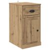 vidaXL Страничен шкаф Дъб 40 x 50 x 75 см Инженерно дърво