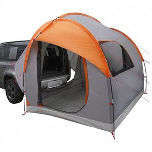 vidaXL Автомобилна палатка с покрив Сив и оранжев 239 x 210 x 210 см
