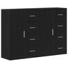 vidaXL Служебен шкаф 2 pcs Черния дъб 60 x 31 x 84 см