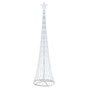 vidaXL LED Коледна Елха Хладно бяло 250 cm Метал