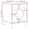 vidaXL Къща за котки Сонома 42,5 x 40 x 53 см Инженерно дърво
