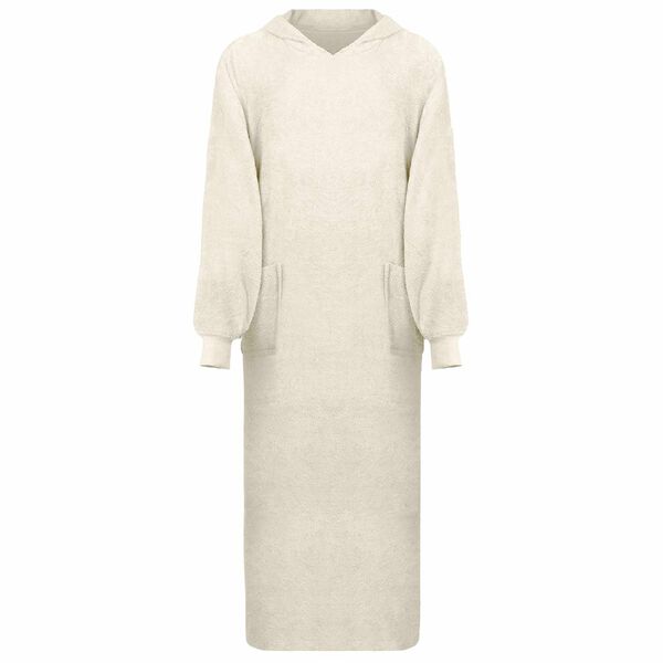 vidaXL Одеяло с качулка KINN Крем XXL Памук