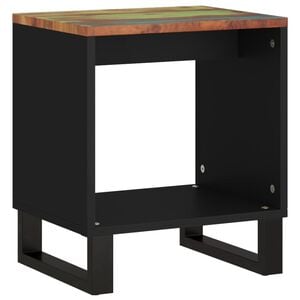 vidaXL Маса за кафе, 40x31x46 см, регенериран масив и инженерно дърво