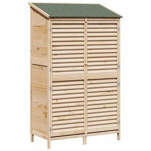 vidaXL Градина постройка Натурално 106 x 56 x 176,5 см