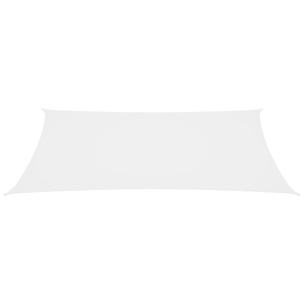 vidaXL Платно-сенник, Оксфорд текстил, правоъгълно, 2,5x5 м, бяло