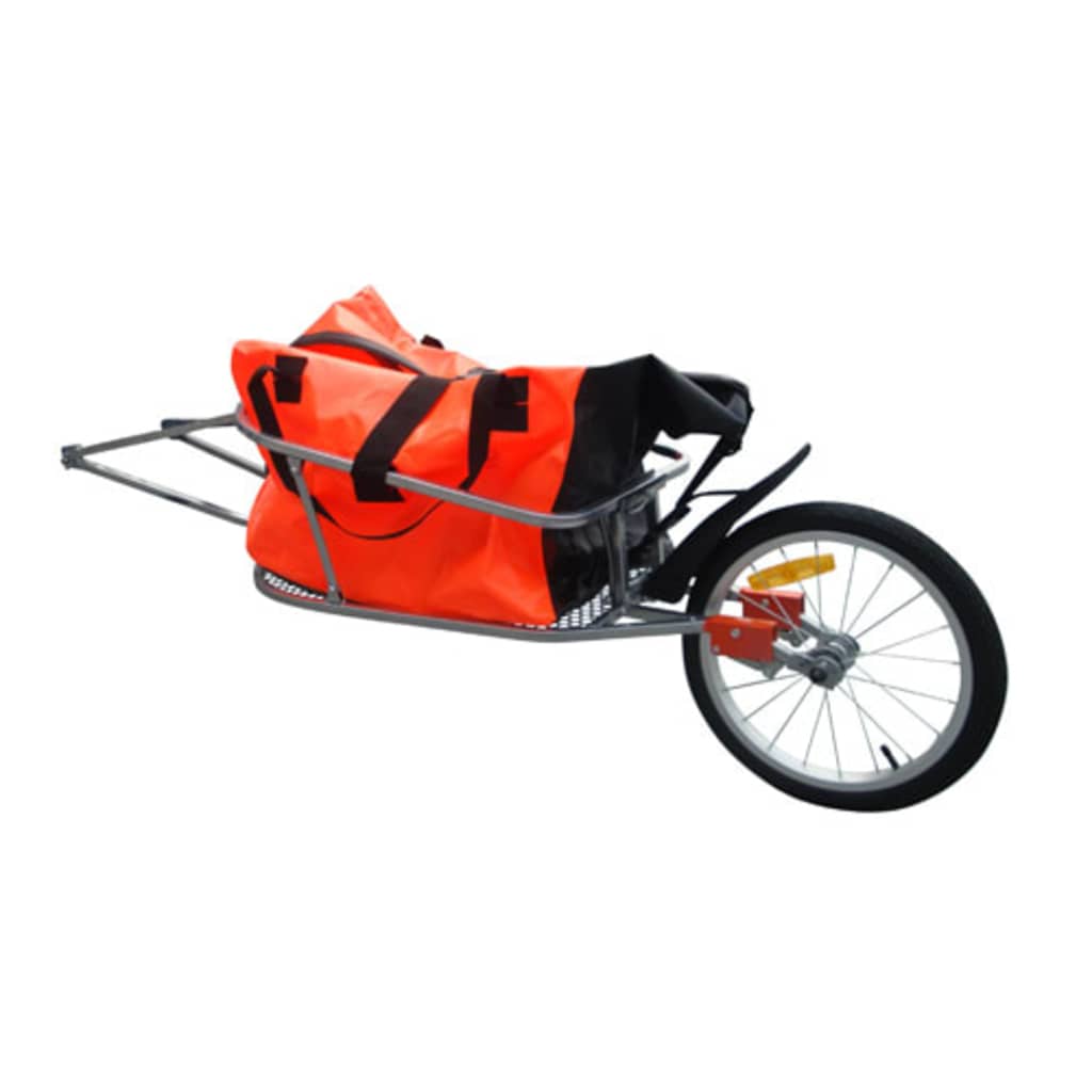 Ремарке за велосипед с една гума и чанта за багаж