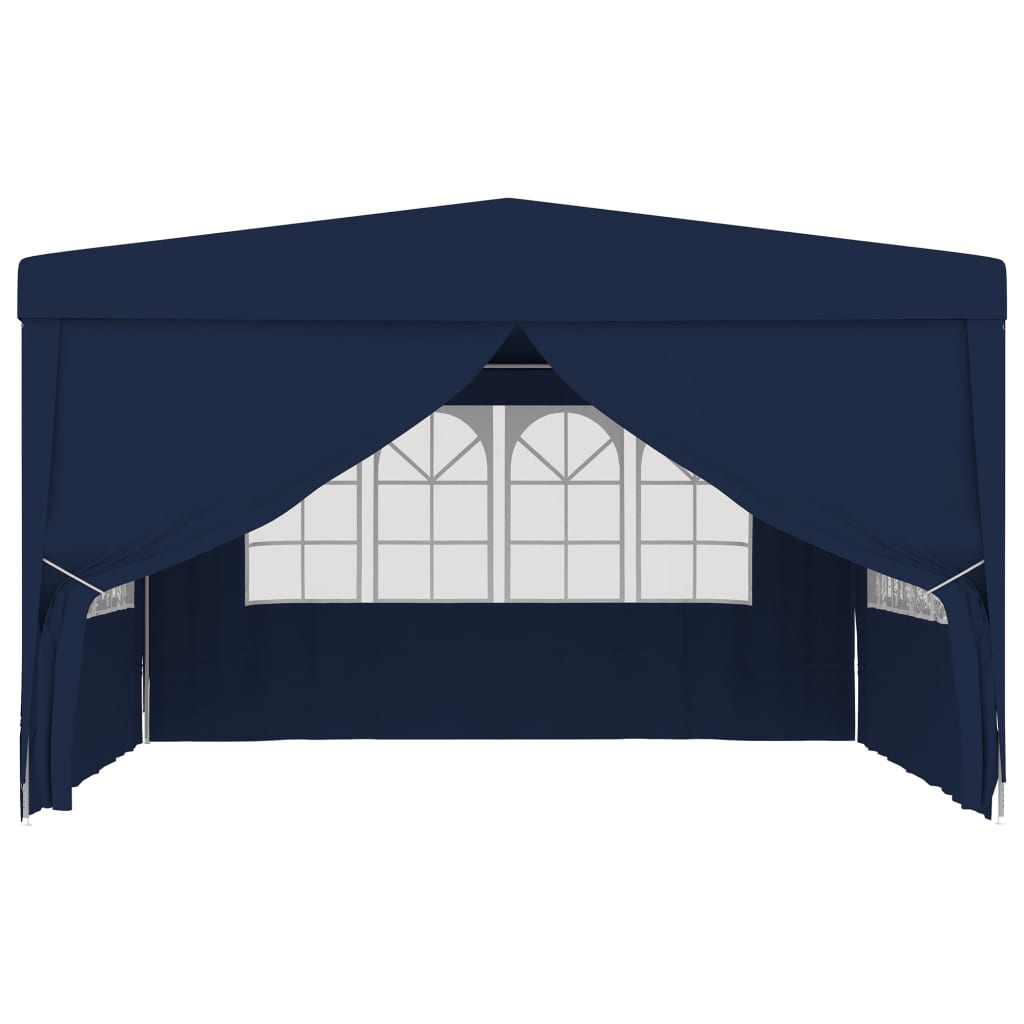 vidaXL Професионална парти шатра със стени 4x4 м синя 90 г/м²