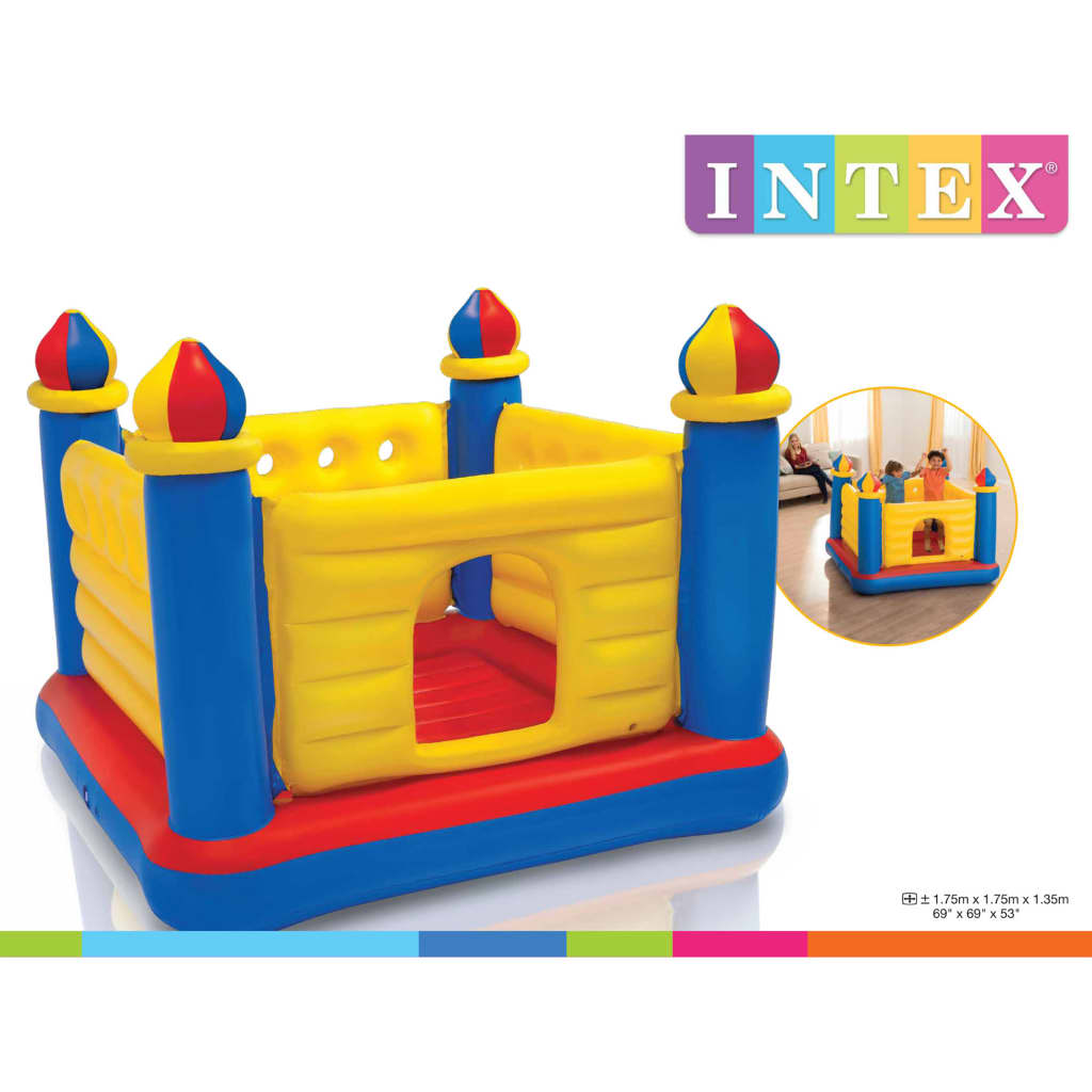 Intex Детски надуваем батут замък "Jump-O-Lene" PVC