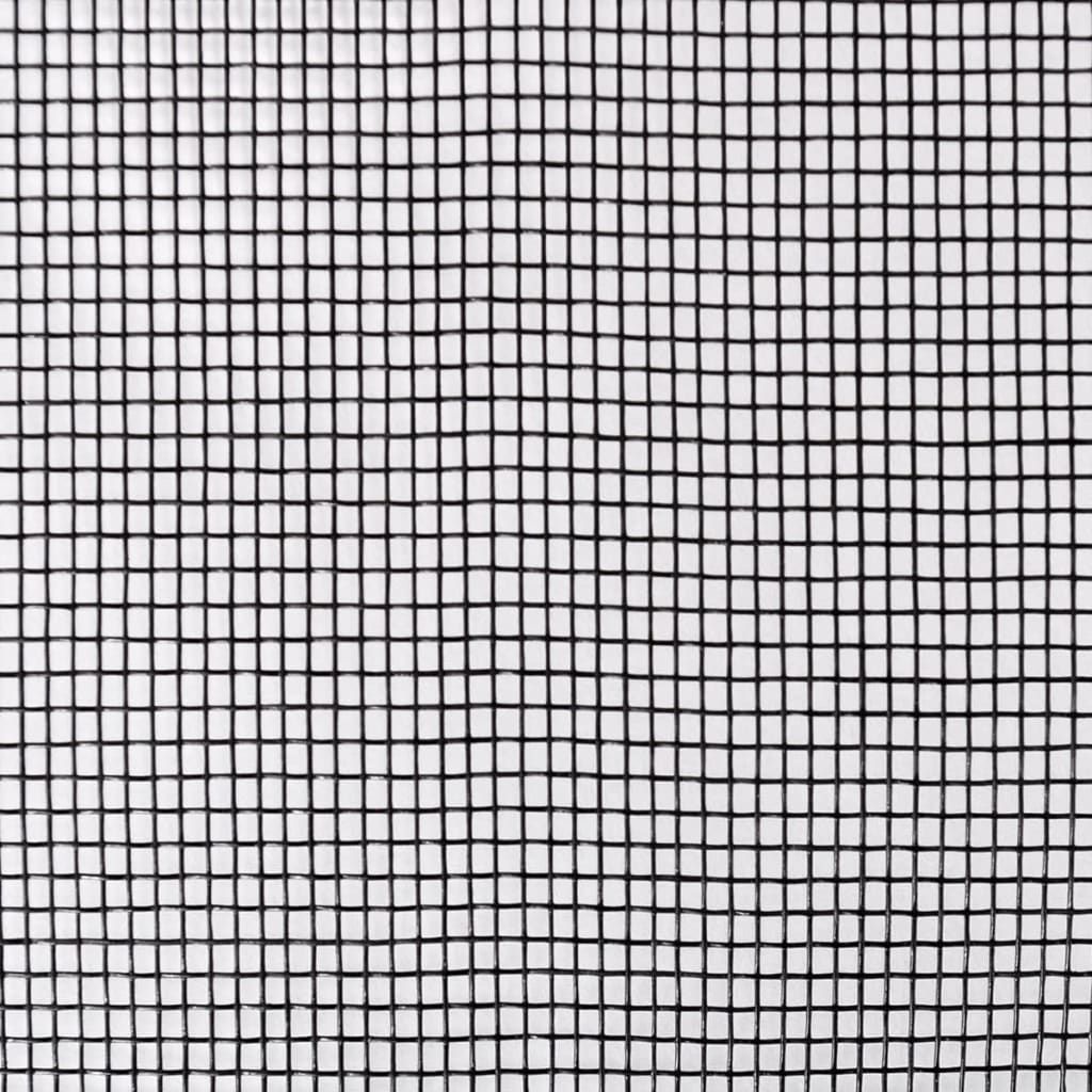 vidaXL Мрежа против насекоми, фибростъкло, 100x500 см, черна
