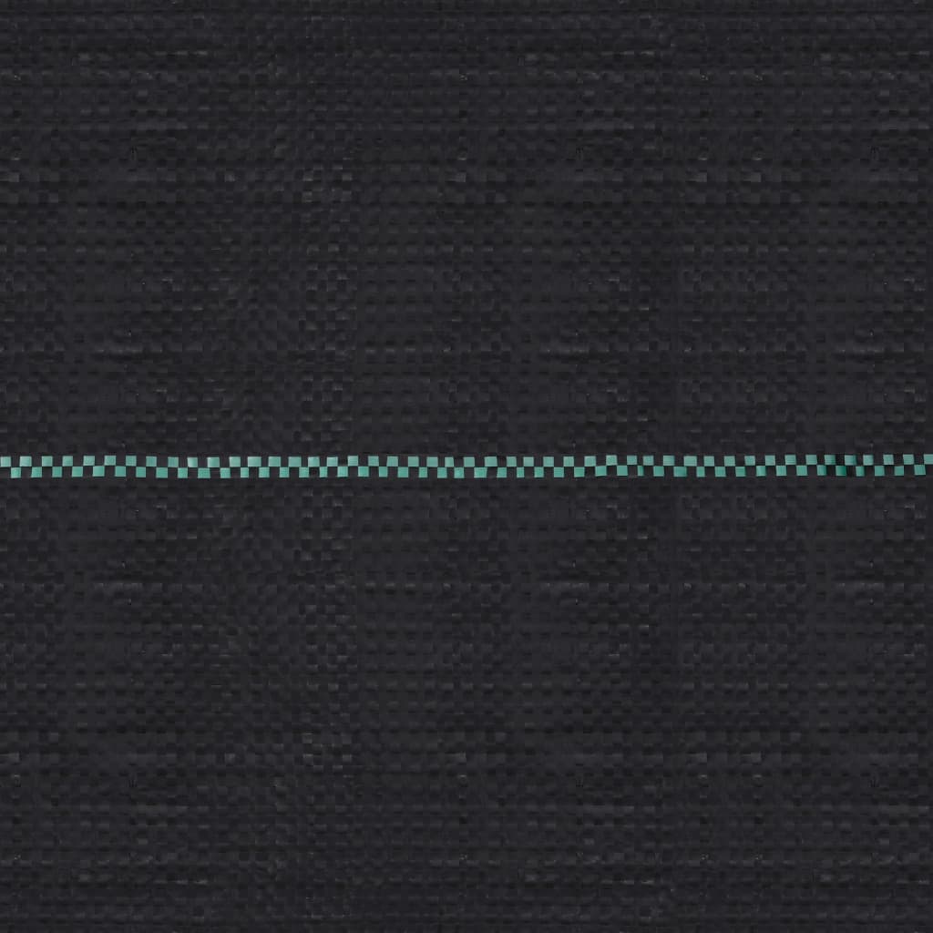 vidaXL Мрежа за мулчиране, матово черна, 1x200 м, PP