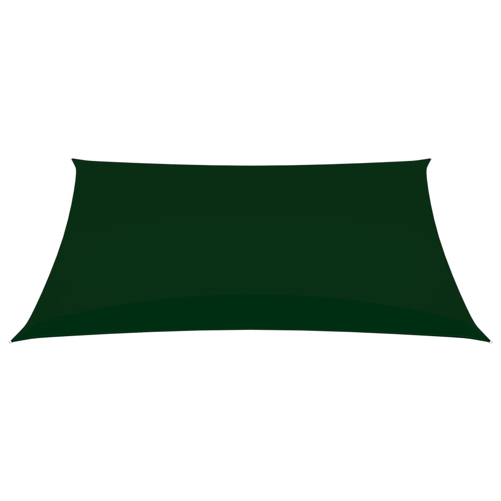 vidaXL Платно-сенник, Оксфорд плат, правоъгълно, 3,5x4,5м, тъмнозелено