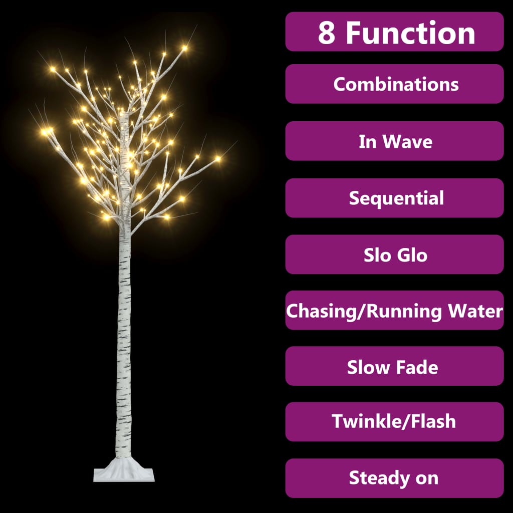 vidaXL Коледно дърво 140 LED 1,5 м топло бяло върба за закрито/открито