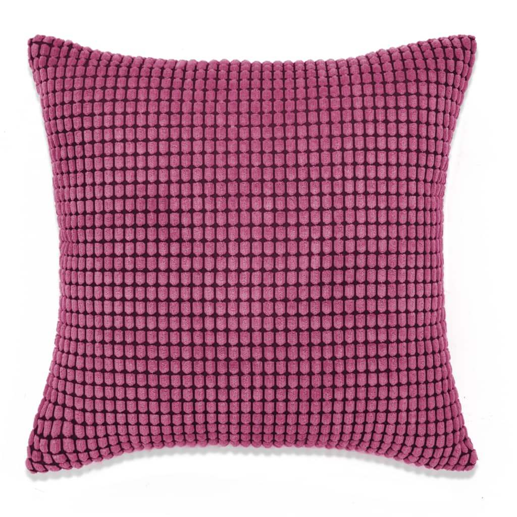 vidaXL Комплект възглавници, 2 бр, велур, 60x60 см, розов