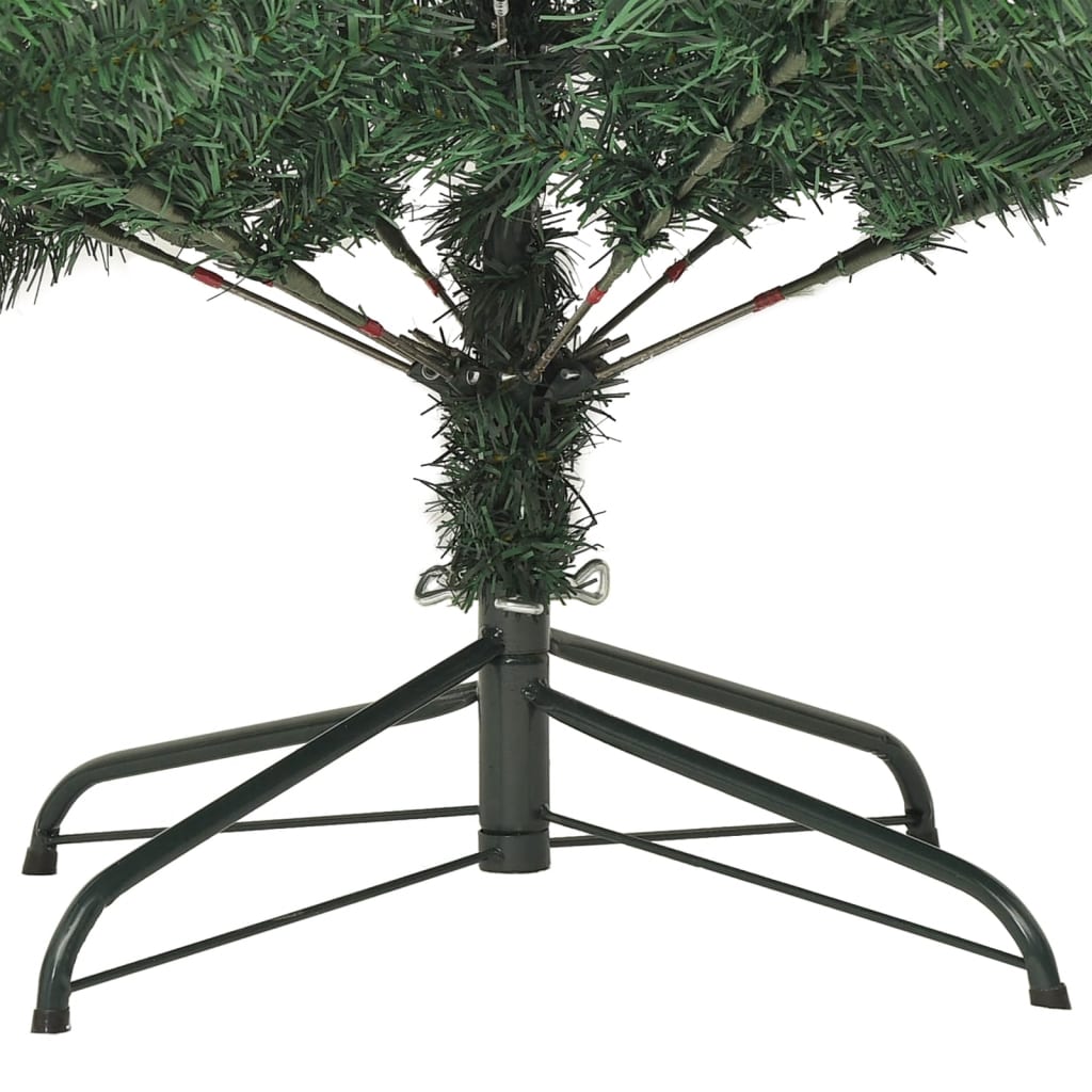 vidaXL Изкуствена коледна елха със стойка 240 см PVC