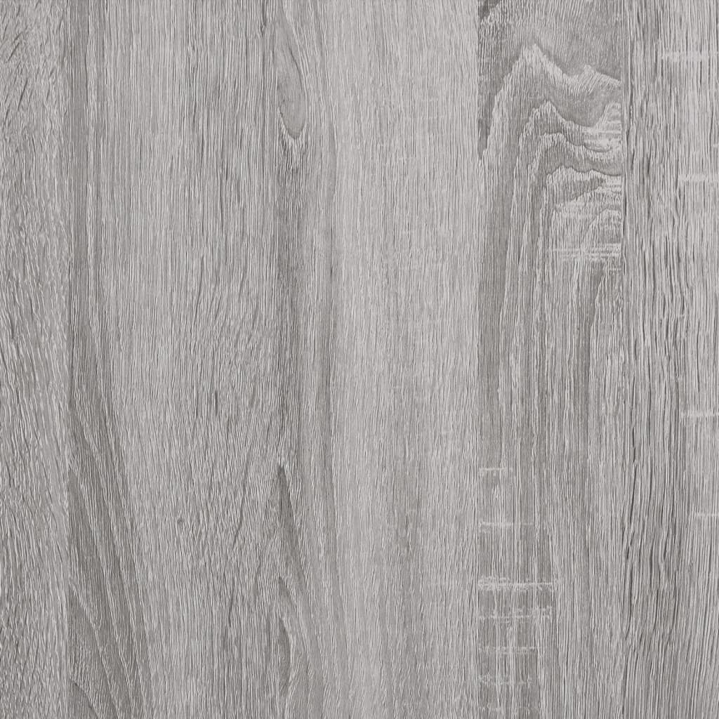 vidaXL Шкаф за баня, сив сонома, 30x30x100 см, инженерно дърво