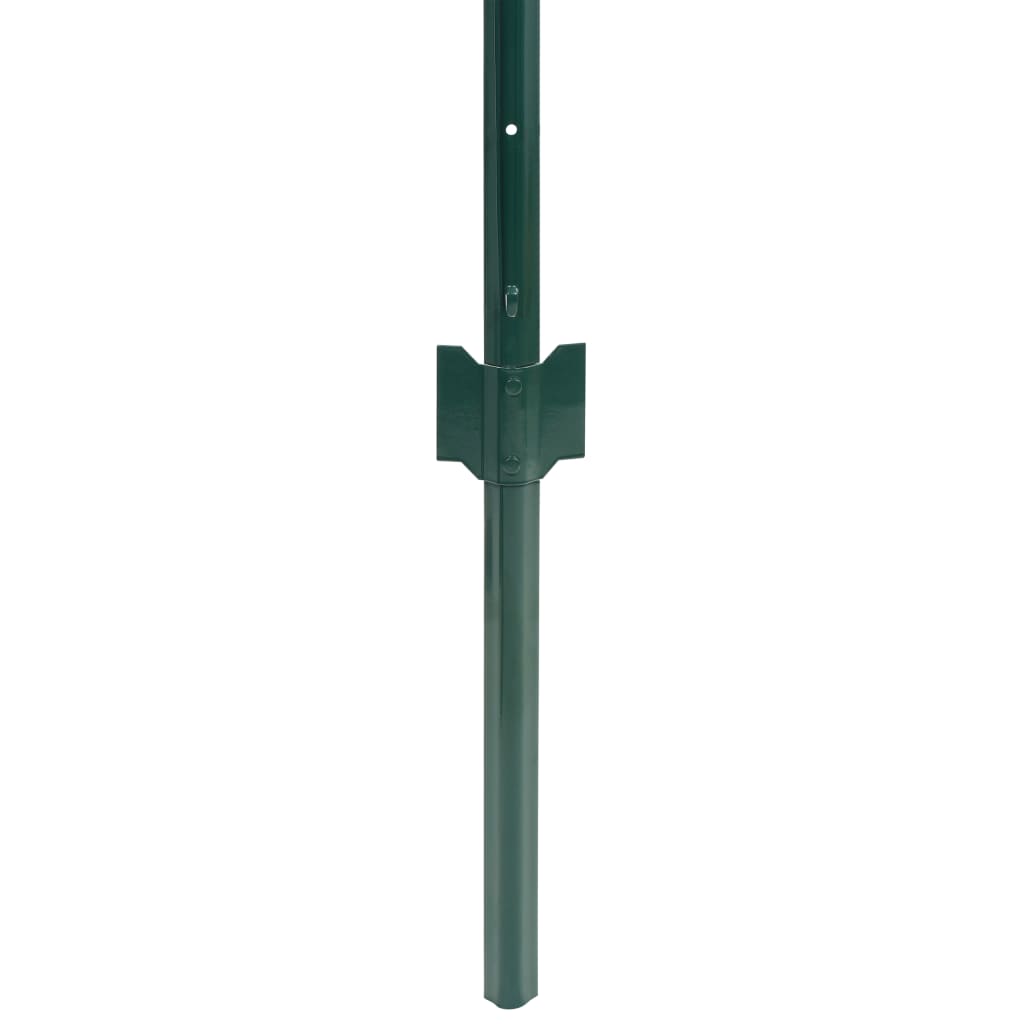 vidaXL Евромрежа, стомана, 20x0,8 м, зелена