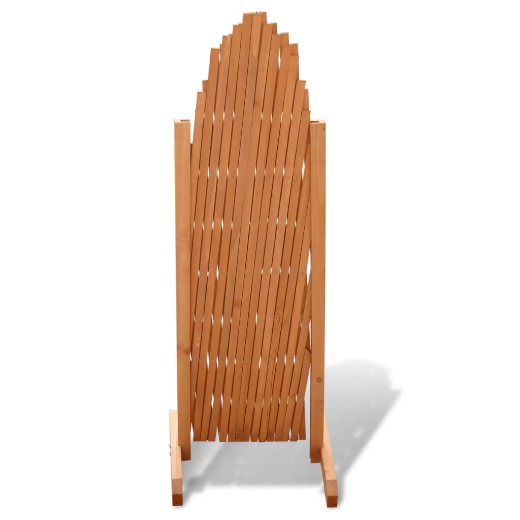 vidaXL Ограда хармоника, дървен масив, 180х100 см