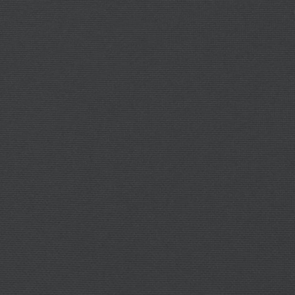 vidaXL Палетна възглавница, черна, 80x40x12 см, текстил