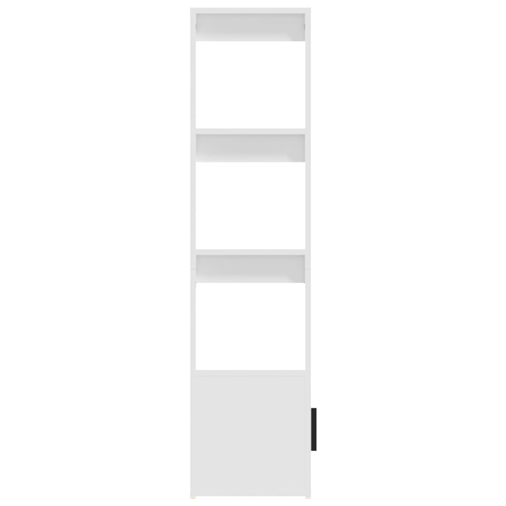vidaXL Сайдборд, бял, 80x30x119,5 см, инженерно дърво