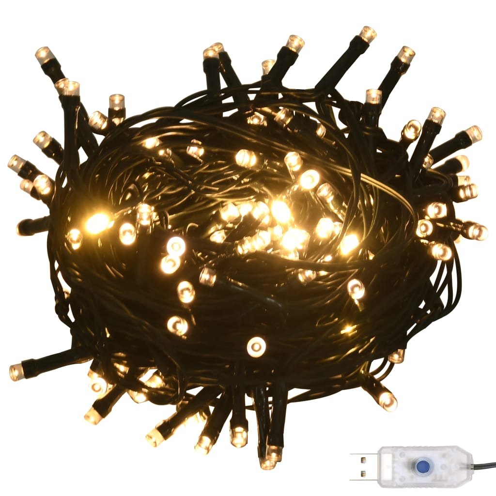 vidaXL Комплект коледни топки 120 части с връх и 300 LED злато и бронз