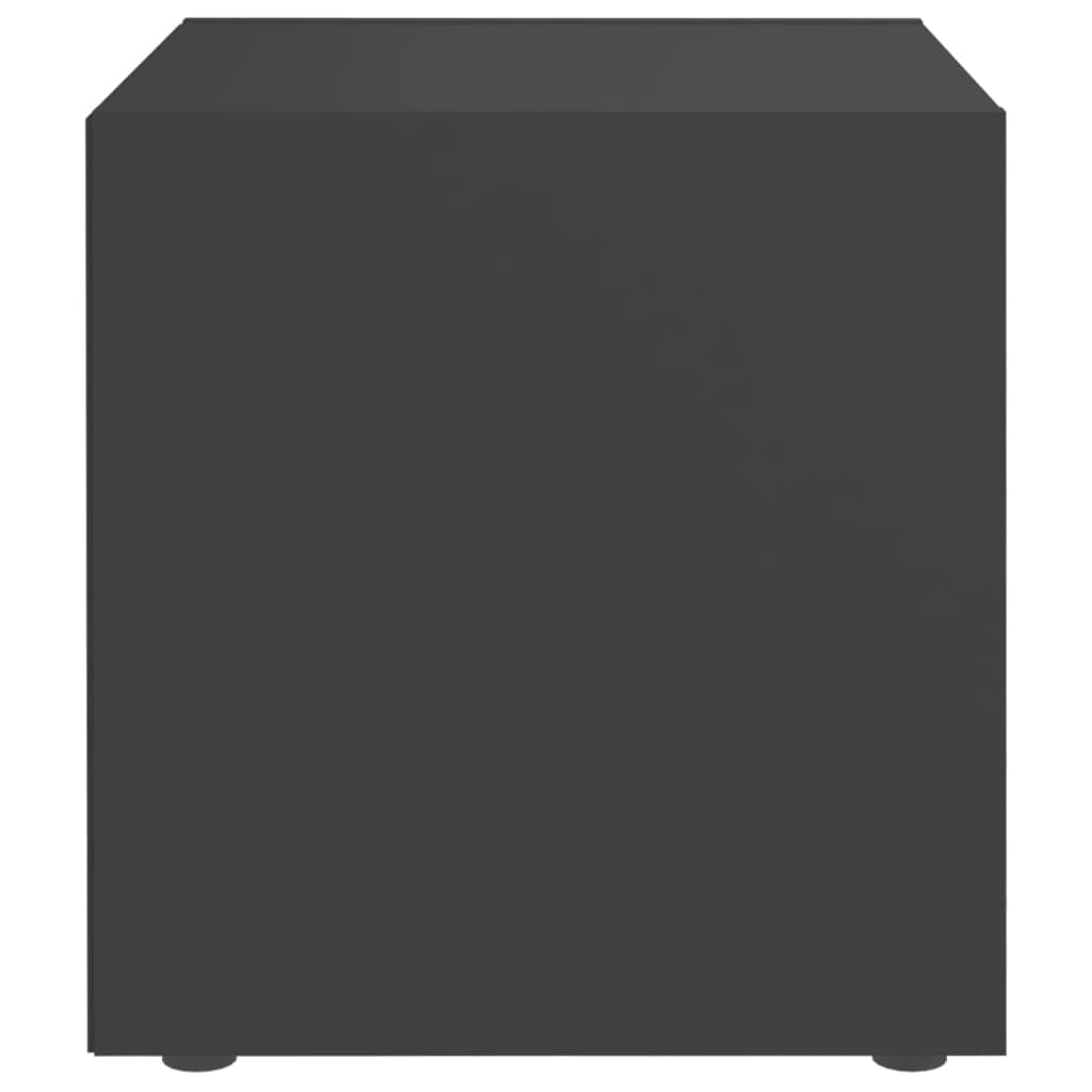 vidaXL ТВ шкаф, сив, 37x35x37 см, ПДЧ