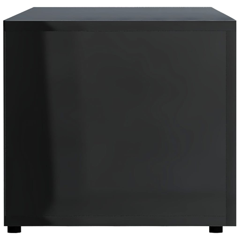 vidaXL ТВ шкаф, черен гланц, 120x34x30 см, ПДЧ