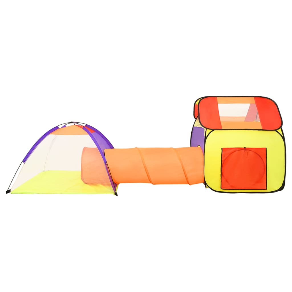 vidaXL Детска палатка за игра, многоцветна, 338x123x111 см
