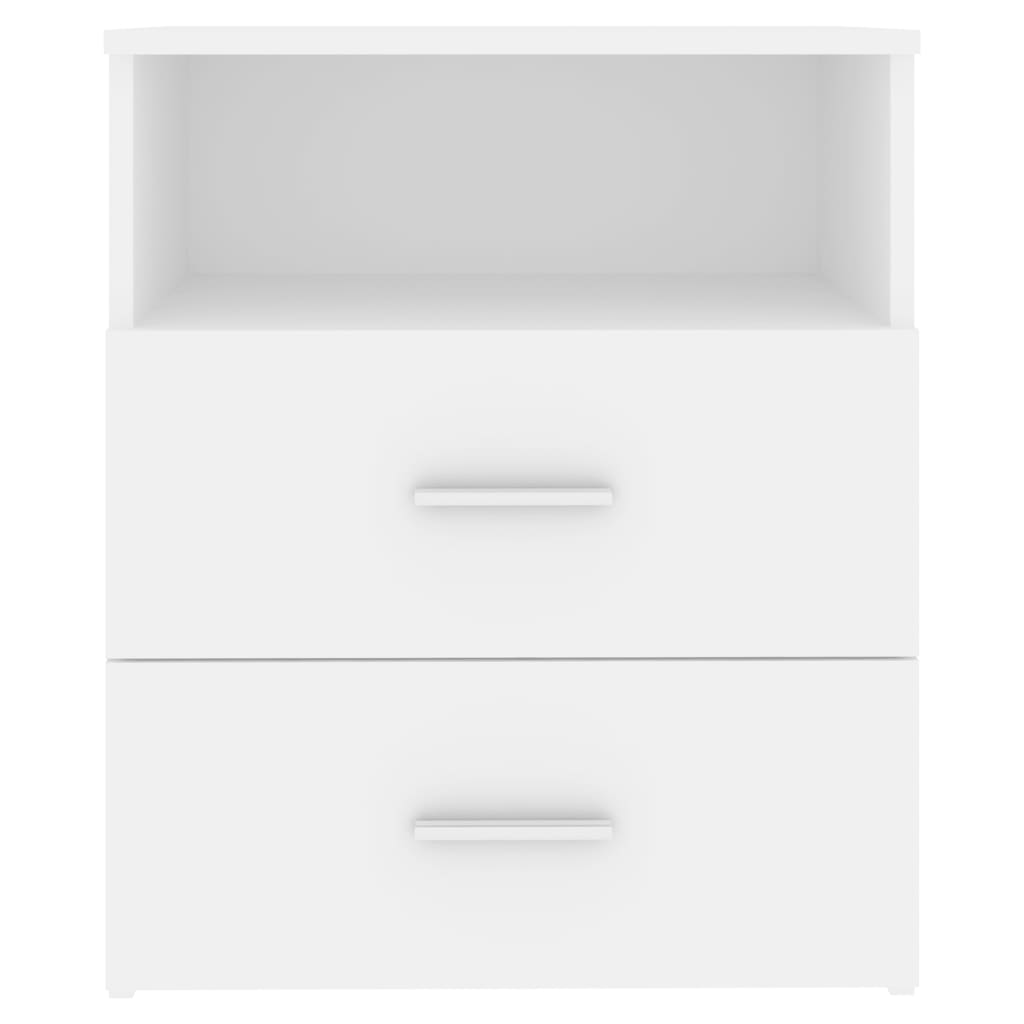 vidaXL Нощно шкафче, бяло, 50x32x60 см