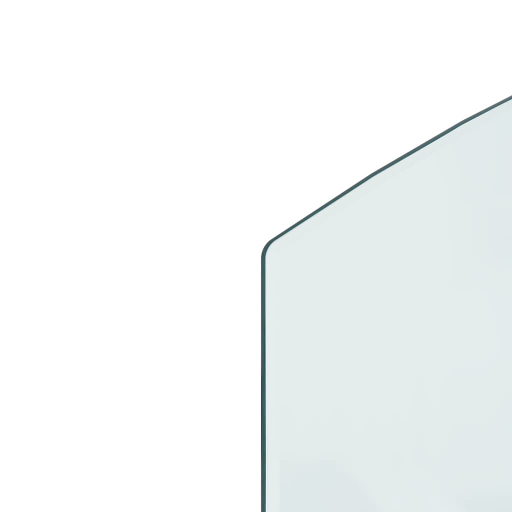 vidaXL Стъклена подложка за камина, 100x50 см