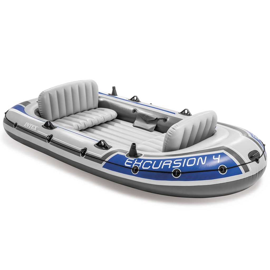 Intex Excursion 4 Надуваема лодка с гребла и помпа 68324NP