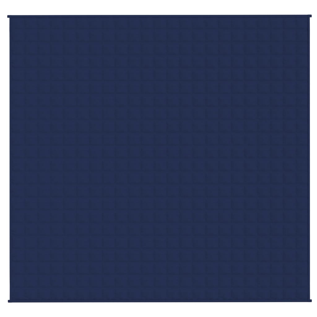 vidaXL Утежнено одеяло синьо 220x230 см 15 кг плат