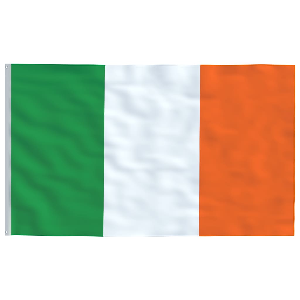 vidaXL Флаг на Ирландия и стълб 5,55 м алуминий