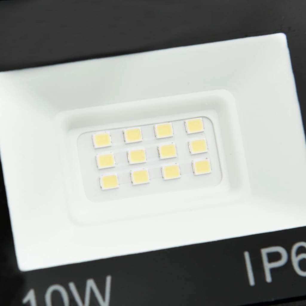 vidaXL LED прожектори, 2 бр, 10 W, студено бяло