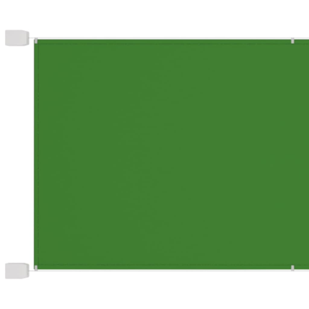 vidaXL Вертикален сенник, светлозелен, 100x600 см, оксфорд плат